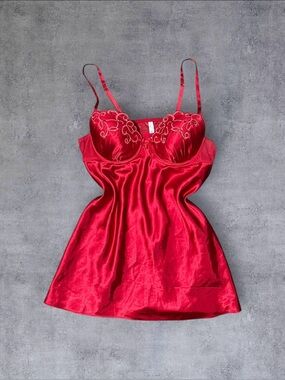 Red Satin Slip